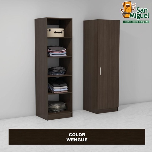 [CCCL-2203] DIY CLOSET 5 ENTREPAÑOS ANCHO 60  WENGUE