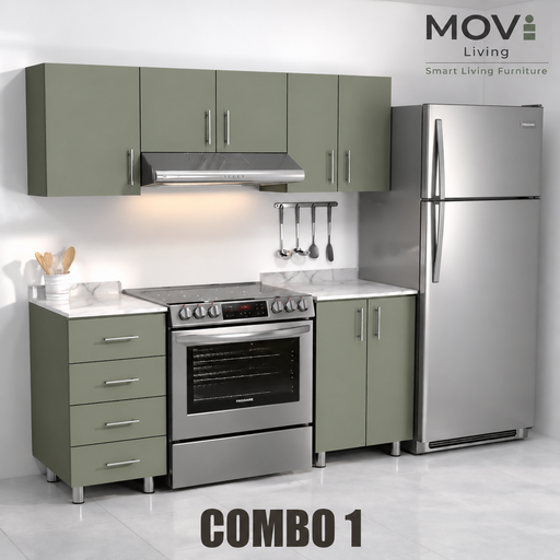 [CC-C10009] COMBO COCINA 1 5PZS ENEBRO + TOP MARMARA
