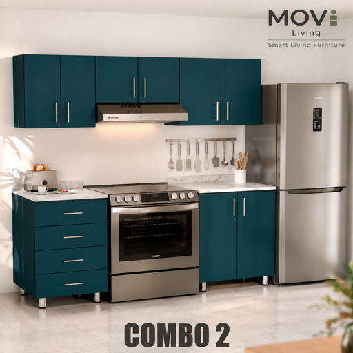 [CC-C20008] COMBO COCINA 2 5PZS TUAREG + TOP MARMARA